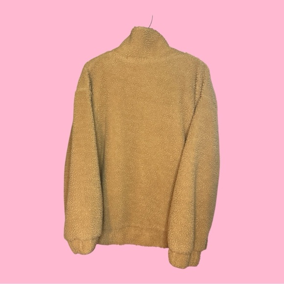 ZAFUL Tan Collared Zip-Up Sherpa Jacket - Picture 9 of 9